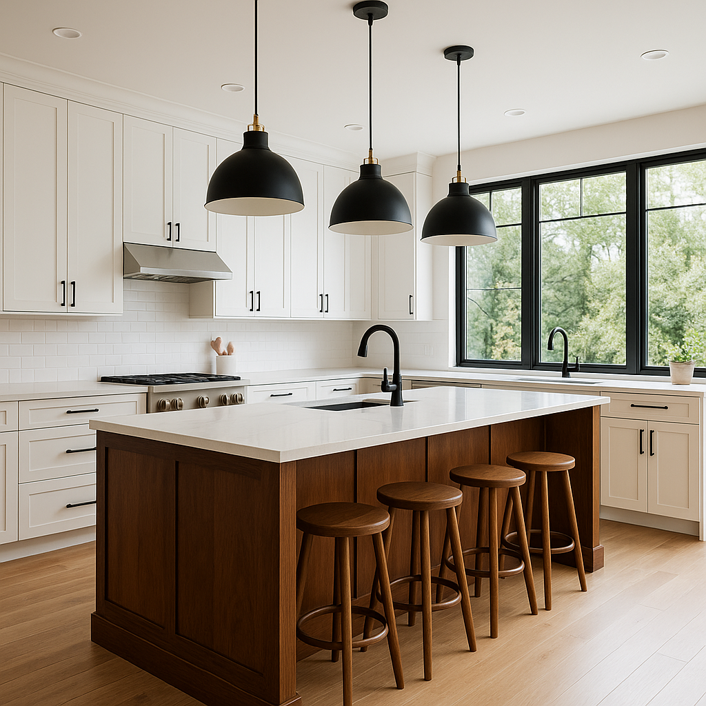 Earth-Tone Palettes in Cabinetry featuring warm and natural finishes by Gulf Cabinets